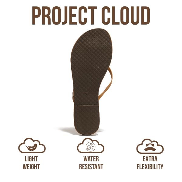 Foundations | Flip Flops de Eco-Cuero | Memory Foam | Ligeras | Antideslizantes