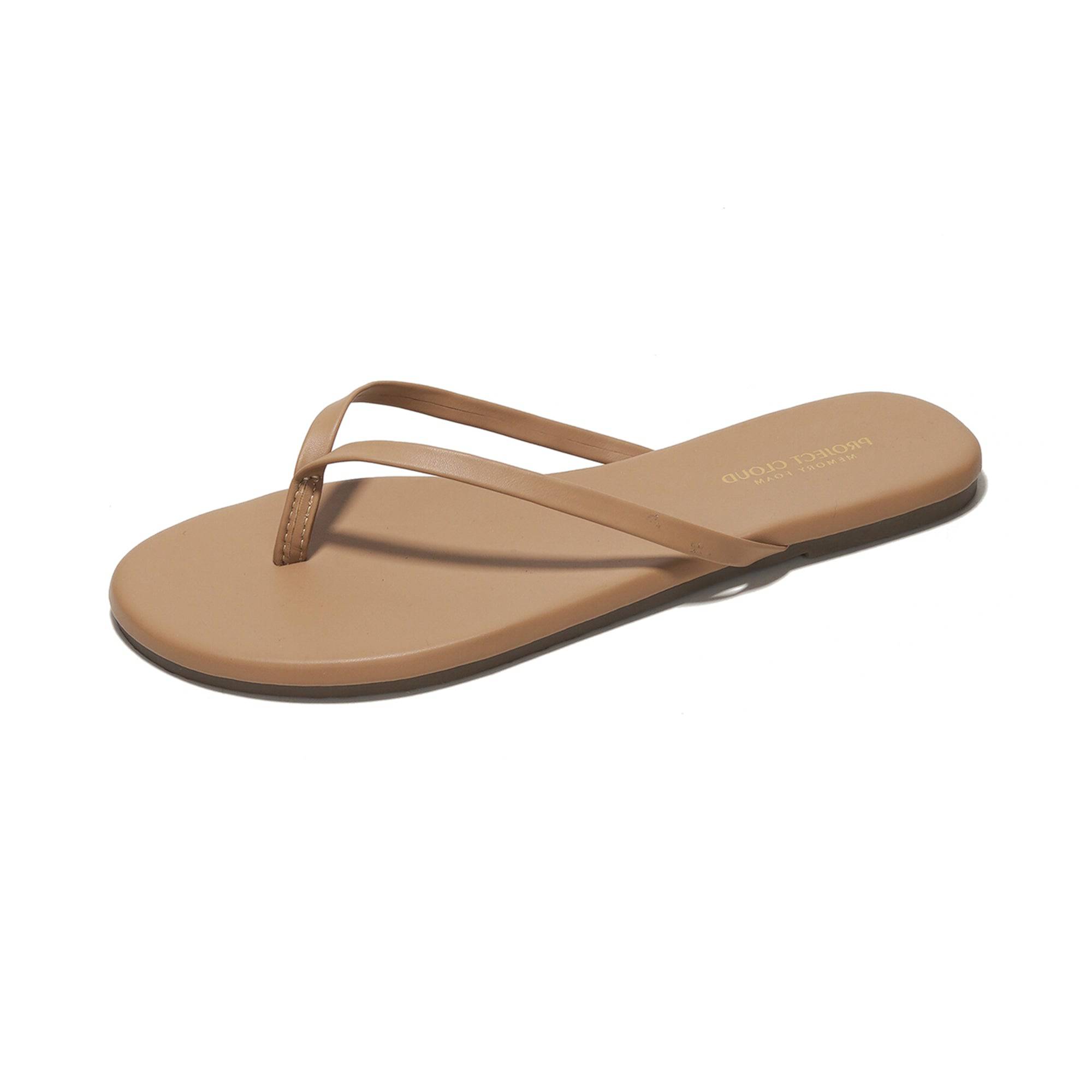 Foundations | Flip Flops de Eco-Cuero | Memory Foam | Ligeras | Antideslizantes