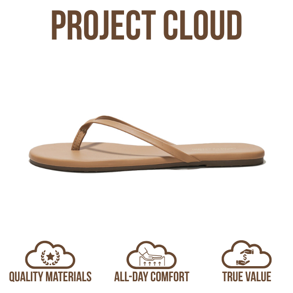 Foundations | Flip Flops de Eco-Cuero | Memory Foam | Ligeras | Antideslizantes