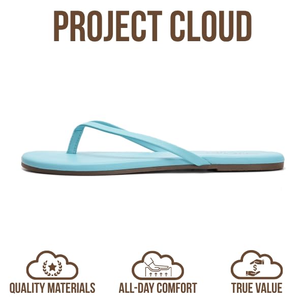 Foundations | Flip Flops de Eco-Cuero | Memory Foam | Ligeras | Antideslizantes