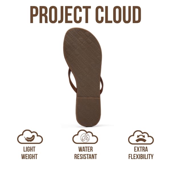 Foundations | Flip Flops de Eco-Cuero | Memory Foam | Ligeras | Antideslizantes