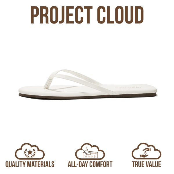 Foundations | Flip Flops de Eco-Cuero | Memory Foam | Ligeras | Antideslizantes