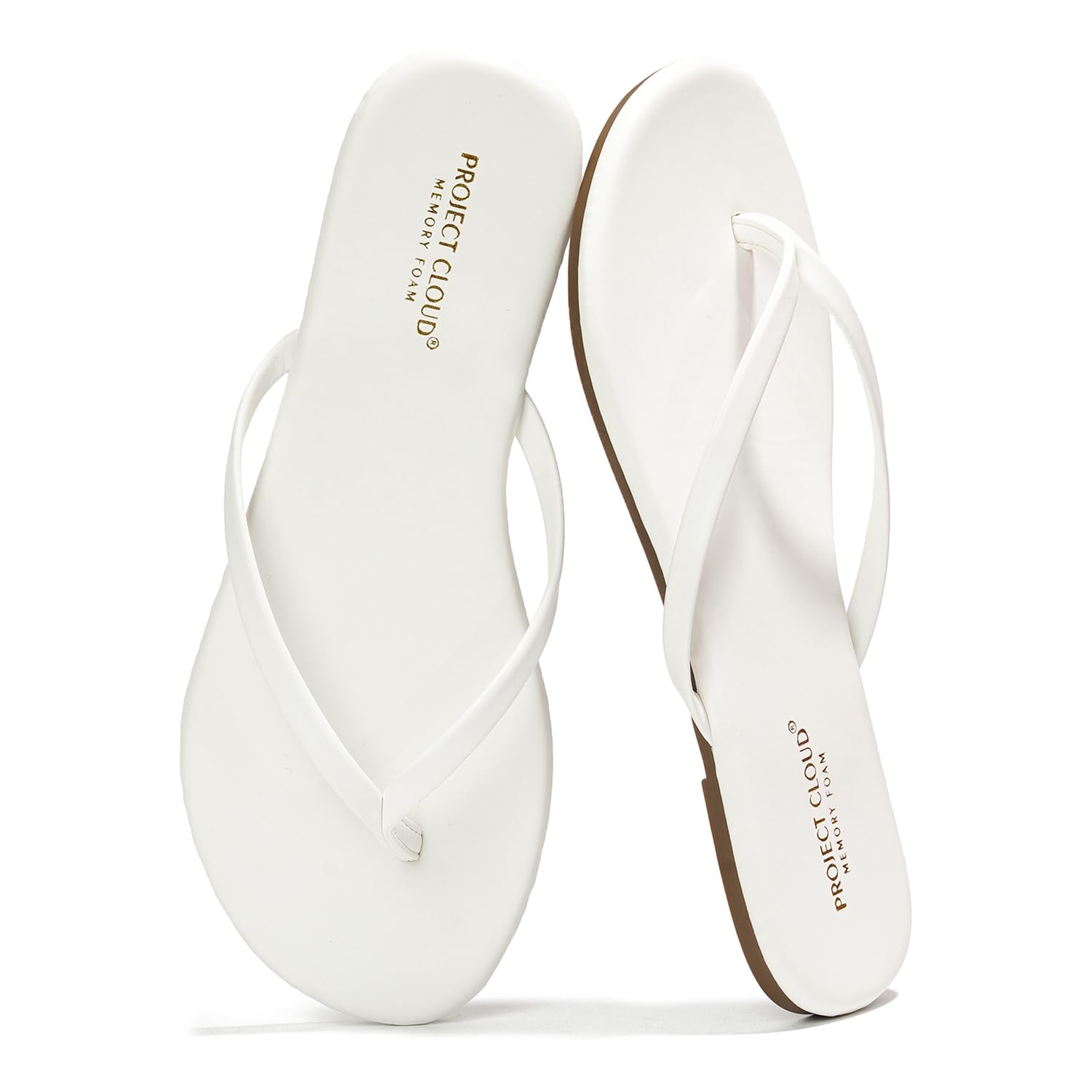 Foundations | Flip Flops de Eco-Cuero | Memory Foam | Ligeras | Antideslizantes