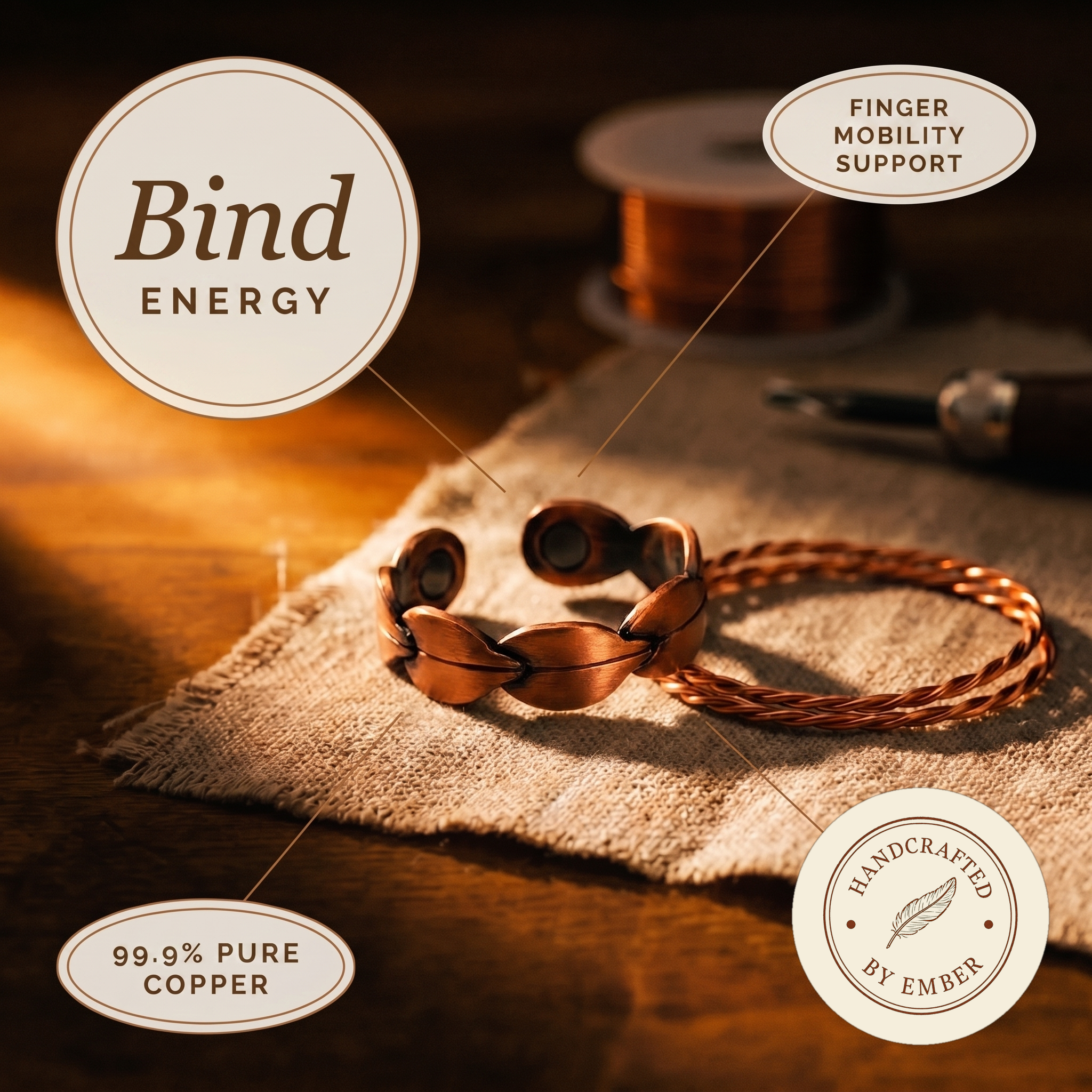 Anillo de Cobre Ember's Bind