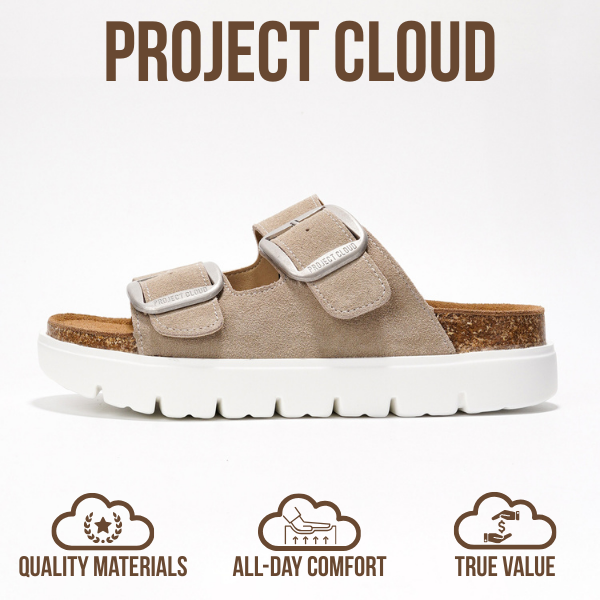 Greece Chunky | Sandalias de Plataforma de Cuero Genuino | Plantilla Plush | Antideslizantes