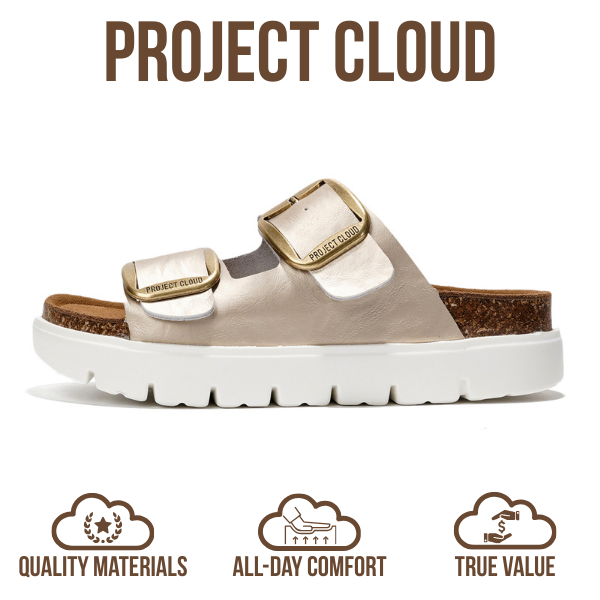 Greece Chunky | Sandalias de Plataforma de Cuero Genuino | Plantilla Plush | Antideslizantes
