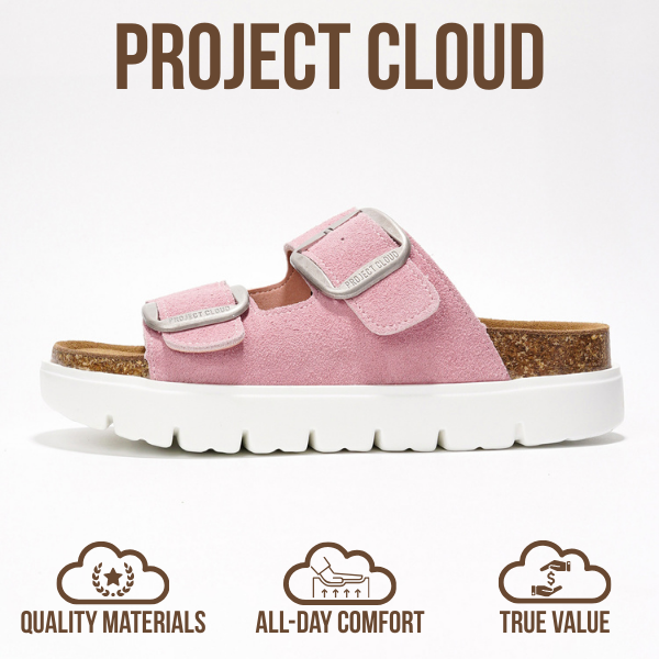 Greece Chunky | Sandalias de Plataforma de Cuero Genuino | Plantilla Plush | Antideslizantes