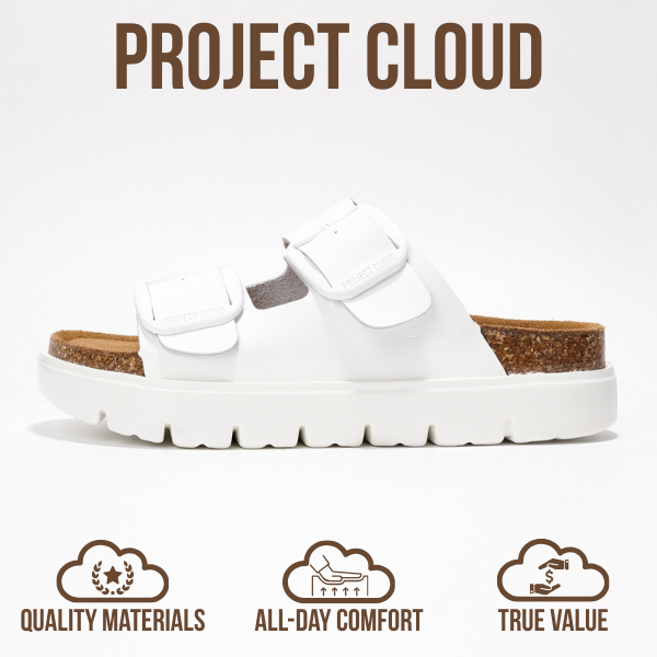 Greece Chunky | Sandalias de Plataforma de Cuero Genuino | Plantilla Plush | Antideslizantes