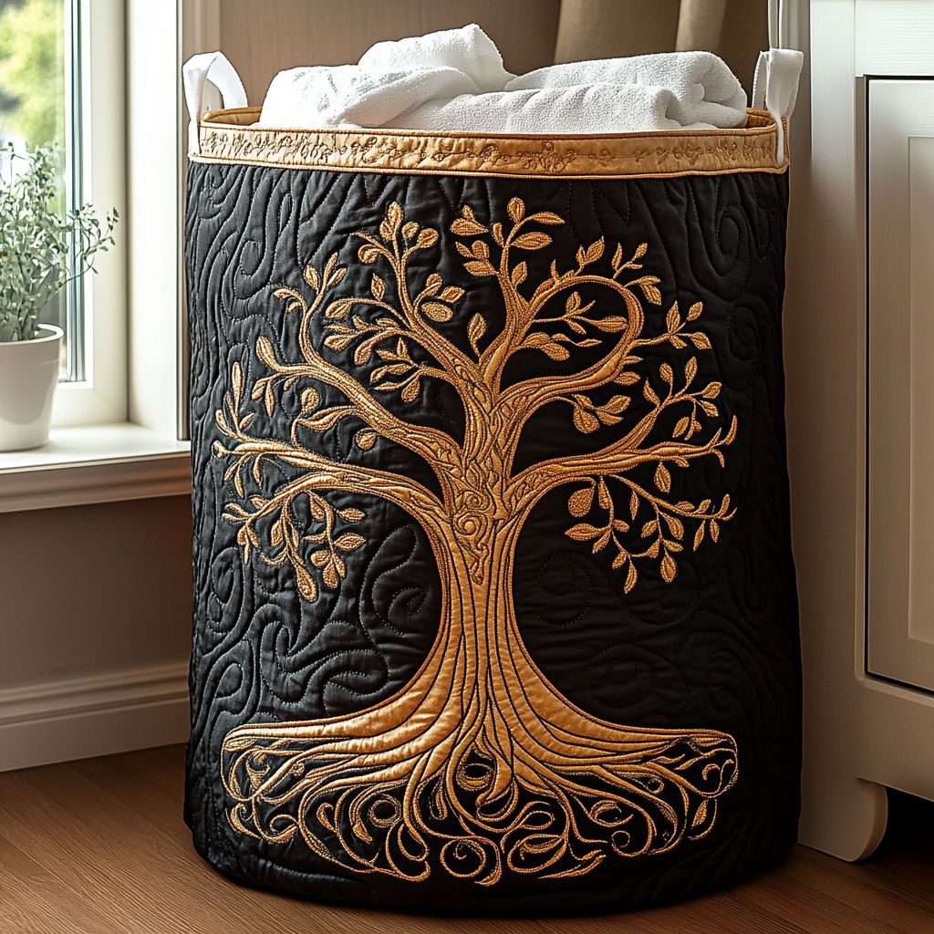 Árbol de la Vida | Cesto Artesanal de Ropa