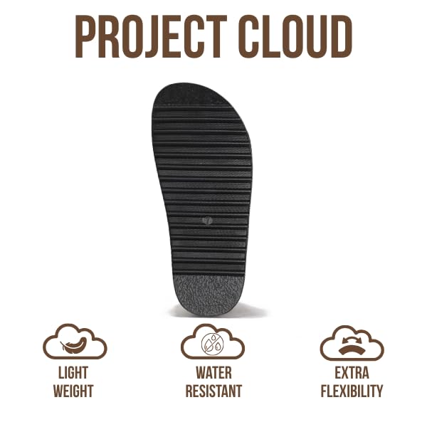 Havana | Sandalias de Plataforma de Cuero Genuino | Memory Foam | Ligeras | Antideslizantes