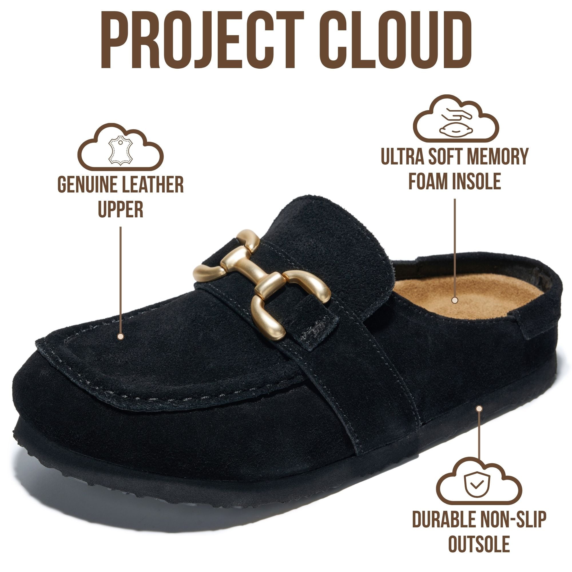 Holly | Mocasines de Cuero Genuino 100% | Ligeros | Antideslizantes