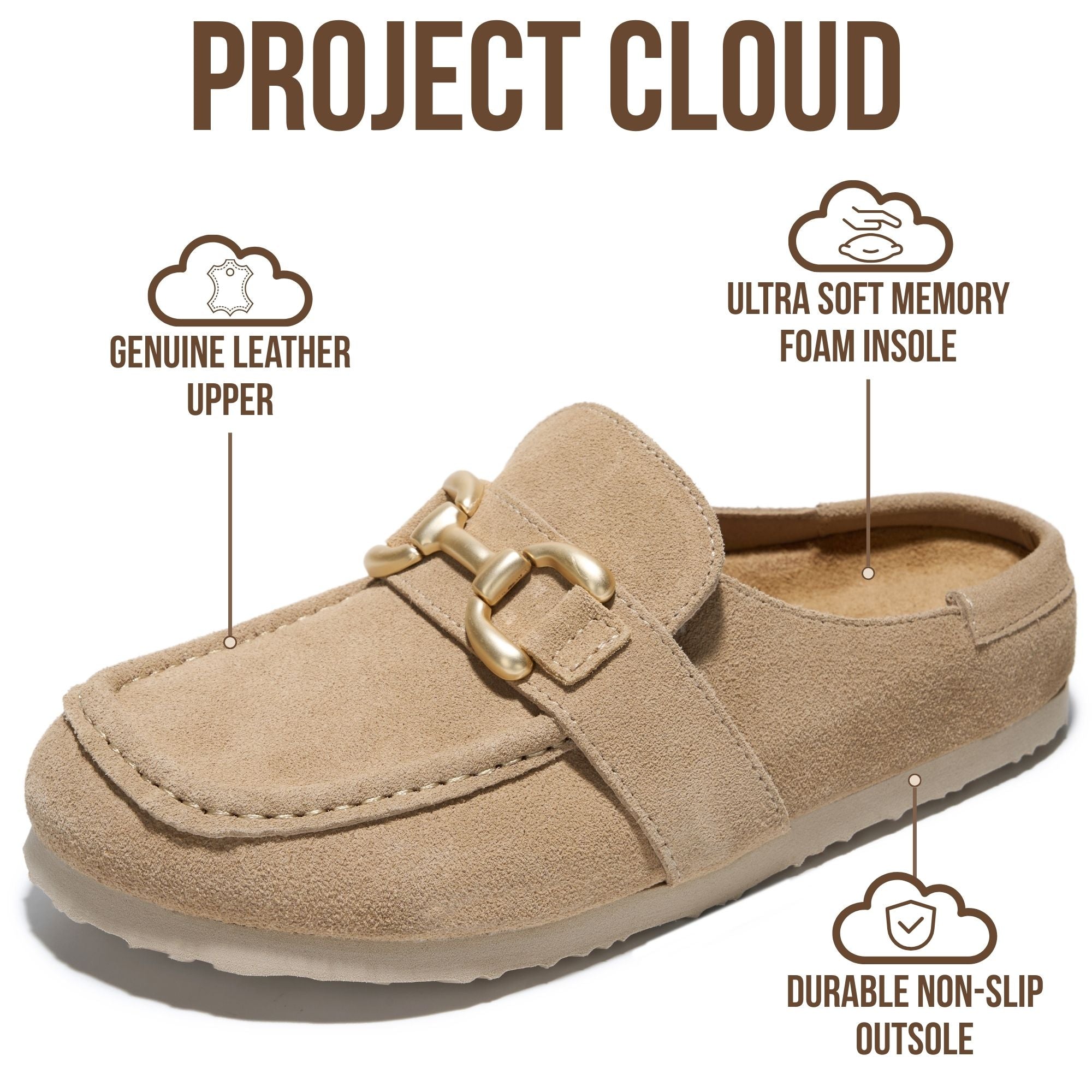 Holly | Mocasines de Cuero Genuino 100% | Ligeros | Antideslizantes