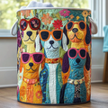 Perros Felices | Cesto Artesanal de Ropa