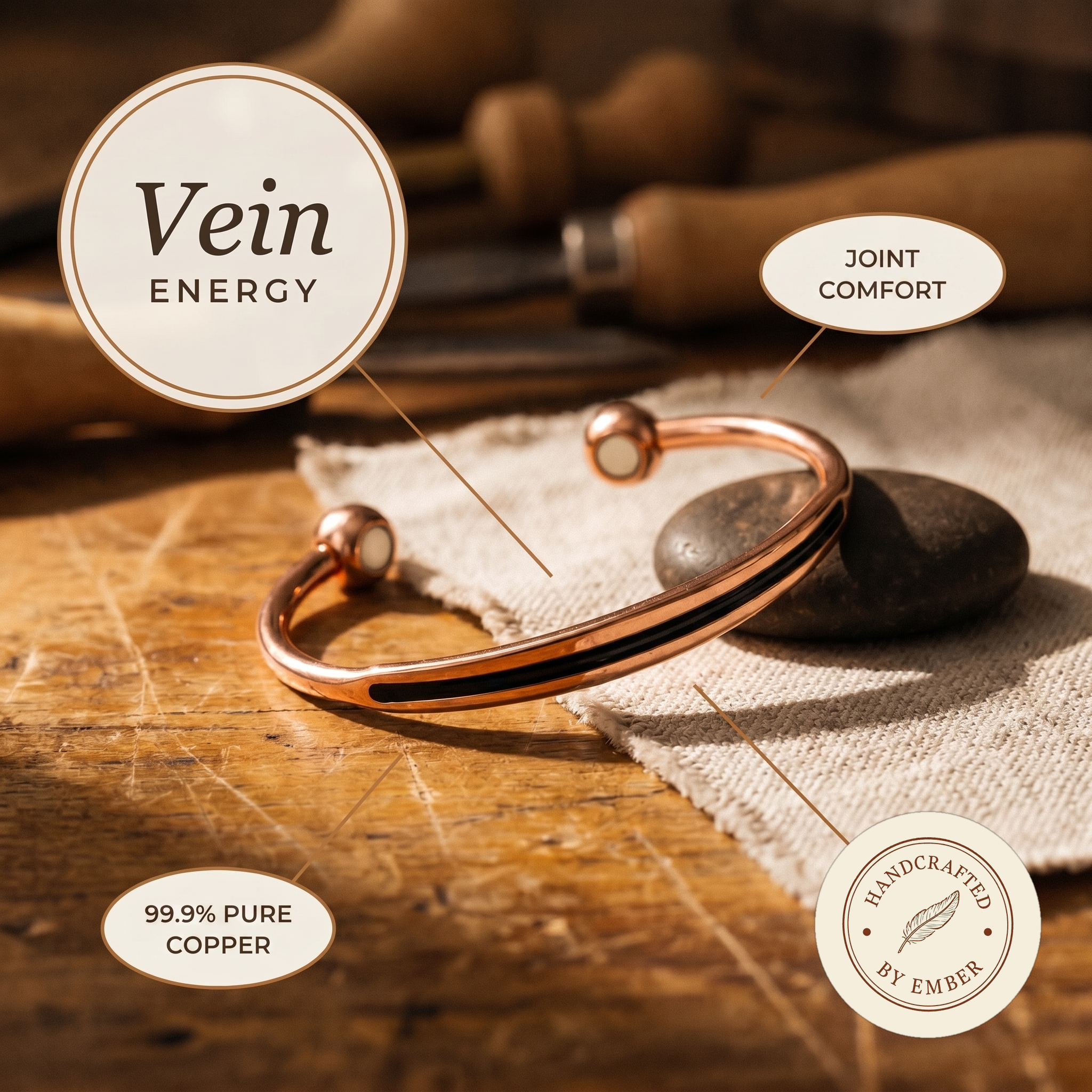 Pulsera de Cobre Ember's Vein