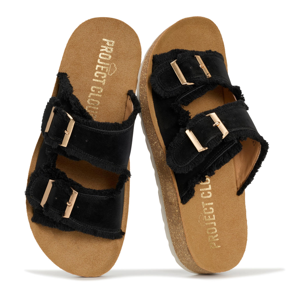 Light | Sandalias con Hebilla | Plantilla Suave y Acolchada | Ligeras | Antideslizantes