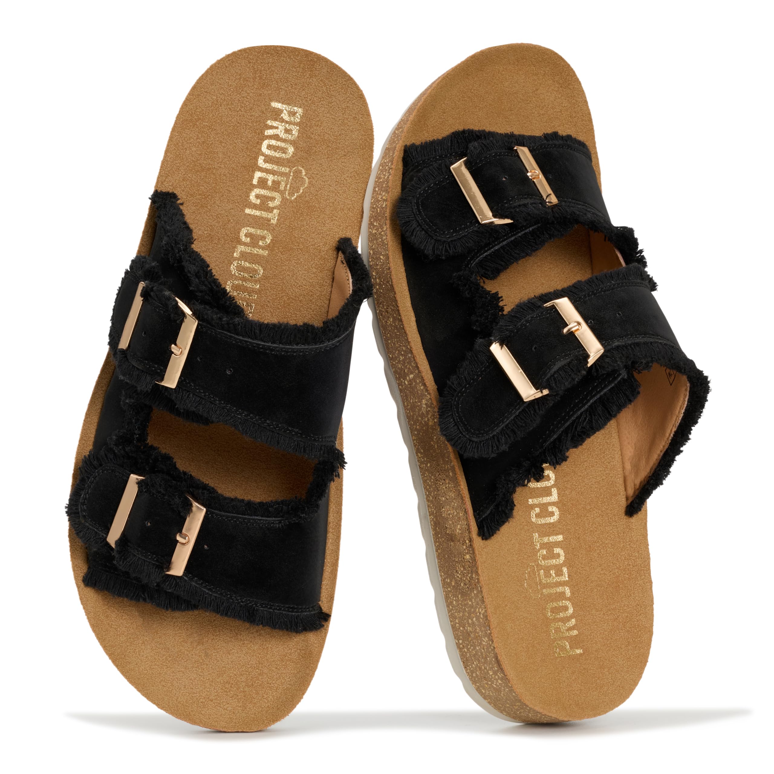 Light | Sandalias con Hebilla | Plantilla Suave y Acolchada | Ligeras | Antideslizantes
