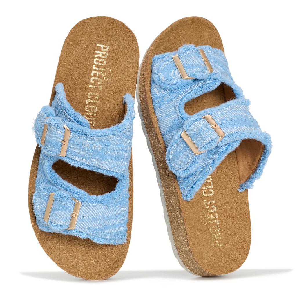 Light | Sandalias con Hebilla | Plantilla Suave y Acolchada | Ligeras | Antideslizantes