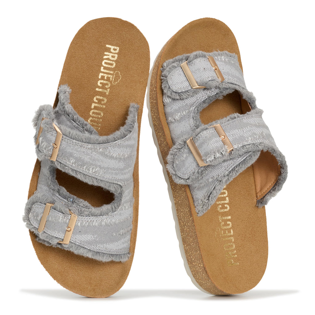 Light | Sandalias con Hebilla | Plantilla Suave y Acolchada | Ligeras | Antideslizantes