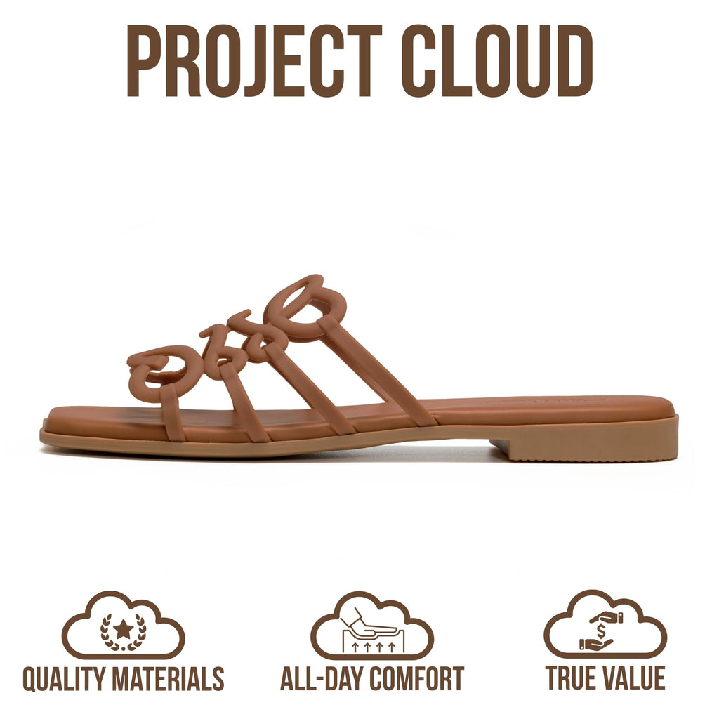 Lisa | Sandalias de Eco-Cuero 100% | Memory Foam | Ligeras | Antideslizantes