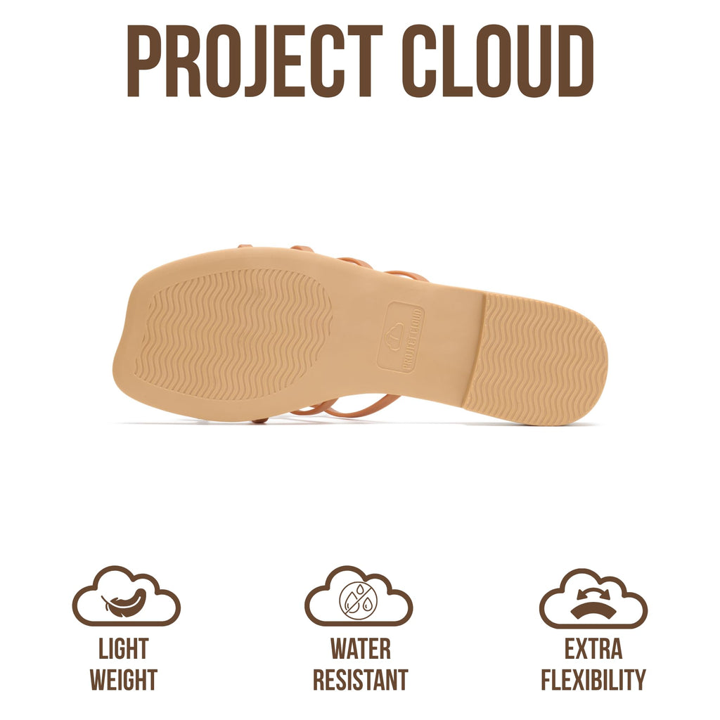 Lisa | Sandalias de Eco-Cuero 100% | Memory Foam | Ligeras | Antideslizantes