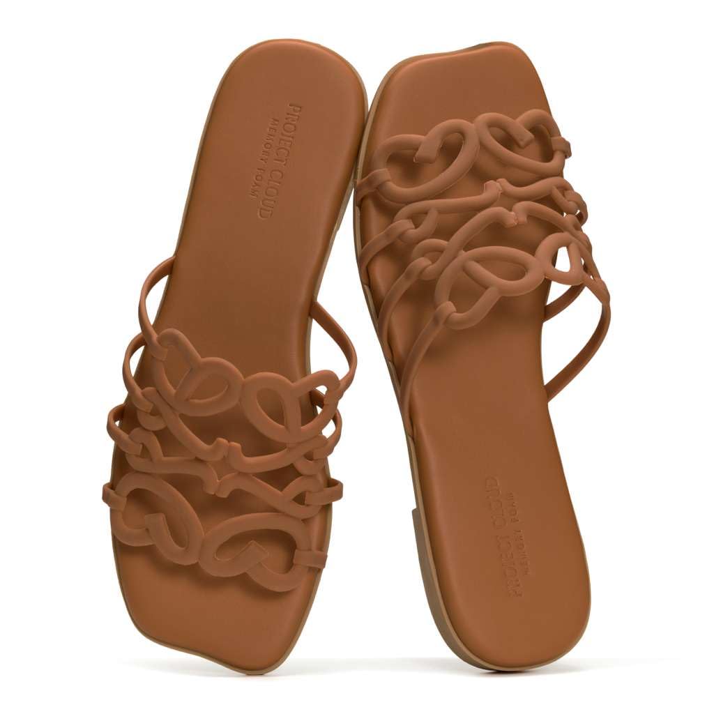 Lisa | Sandalias de Eco-Cuero 100% | Memory Foam | Ligeras | Antideslizantes