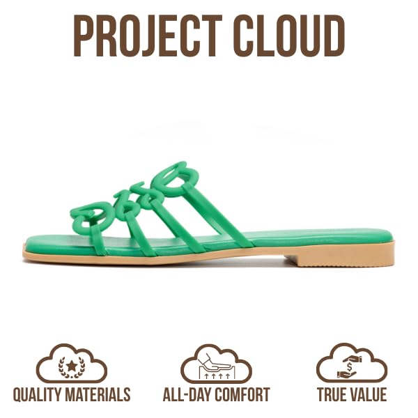 Lisa | Sandalias de Eco-Cuero 100% | Memory Foam | Ligeras | Antideslizantes