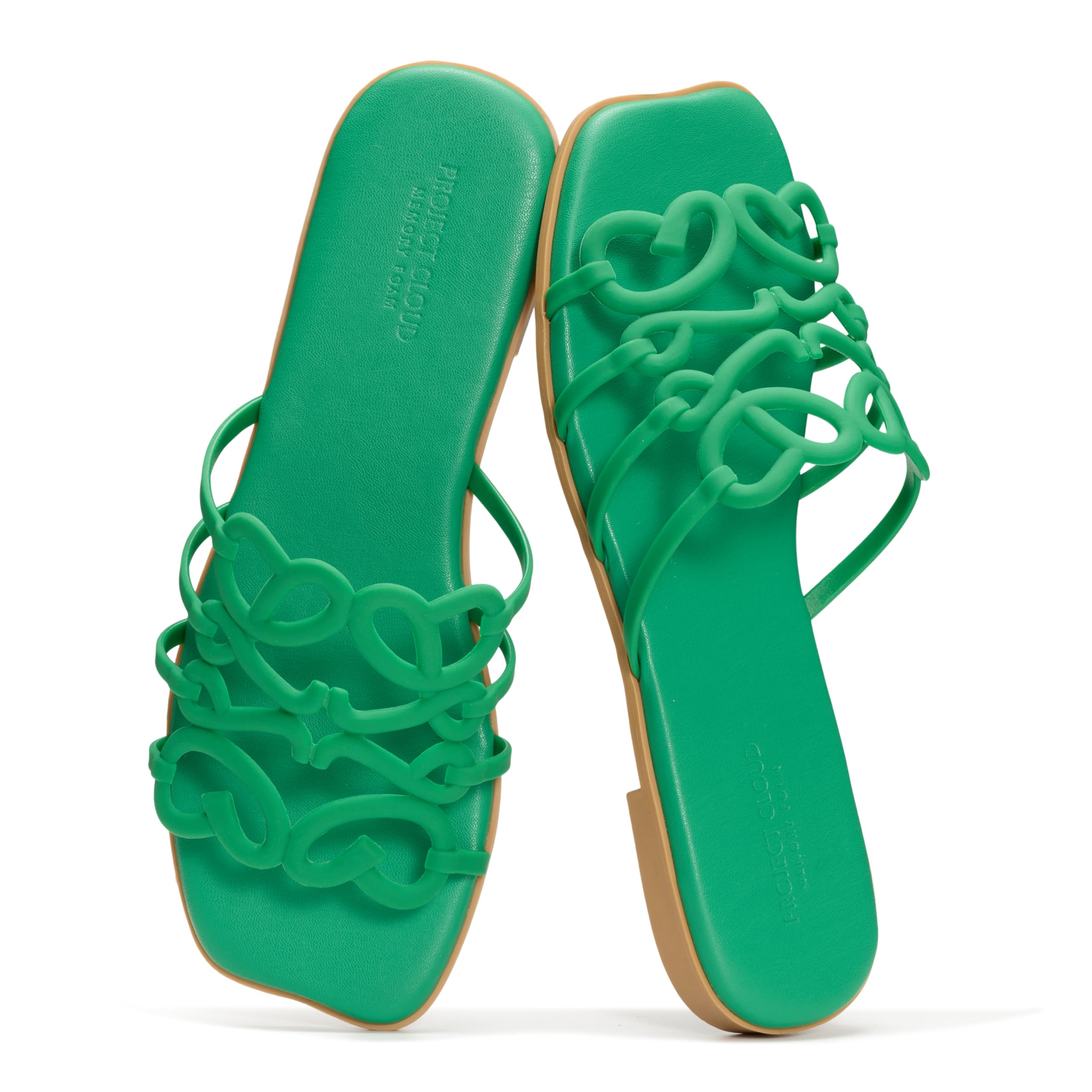 Lisa | Sandalias de Eco-Cuero 100% | Memory Foam | Ligeras | Antideslizantes
