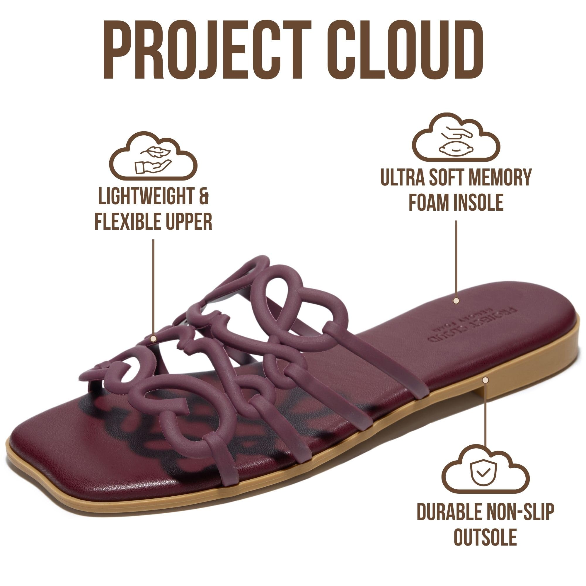Lisa | Sandalias de Eco-Cuero 100% | Memory Foam | Ligeras | Antideslizantes