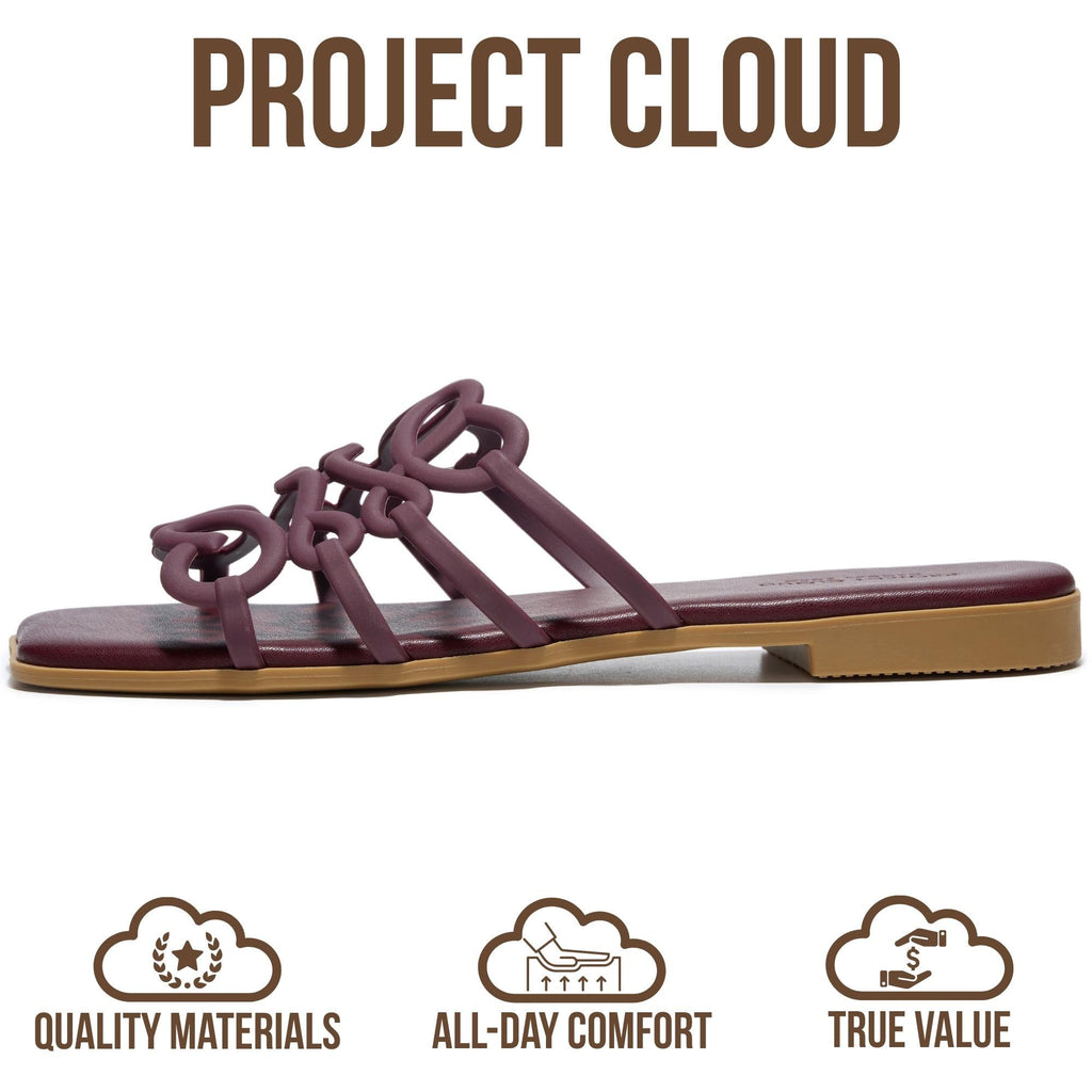 Lisa | Sandalias de Eco-Cuero 100% | Memory Foam | Ligeras | Antideslizantes