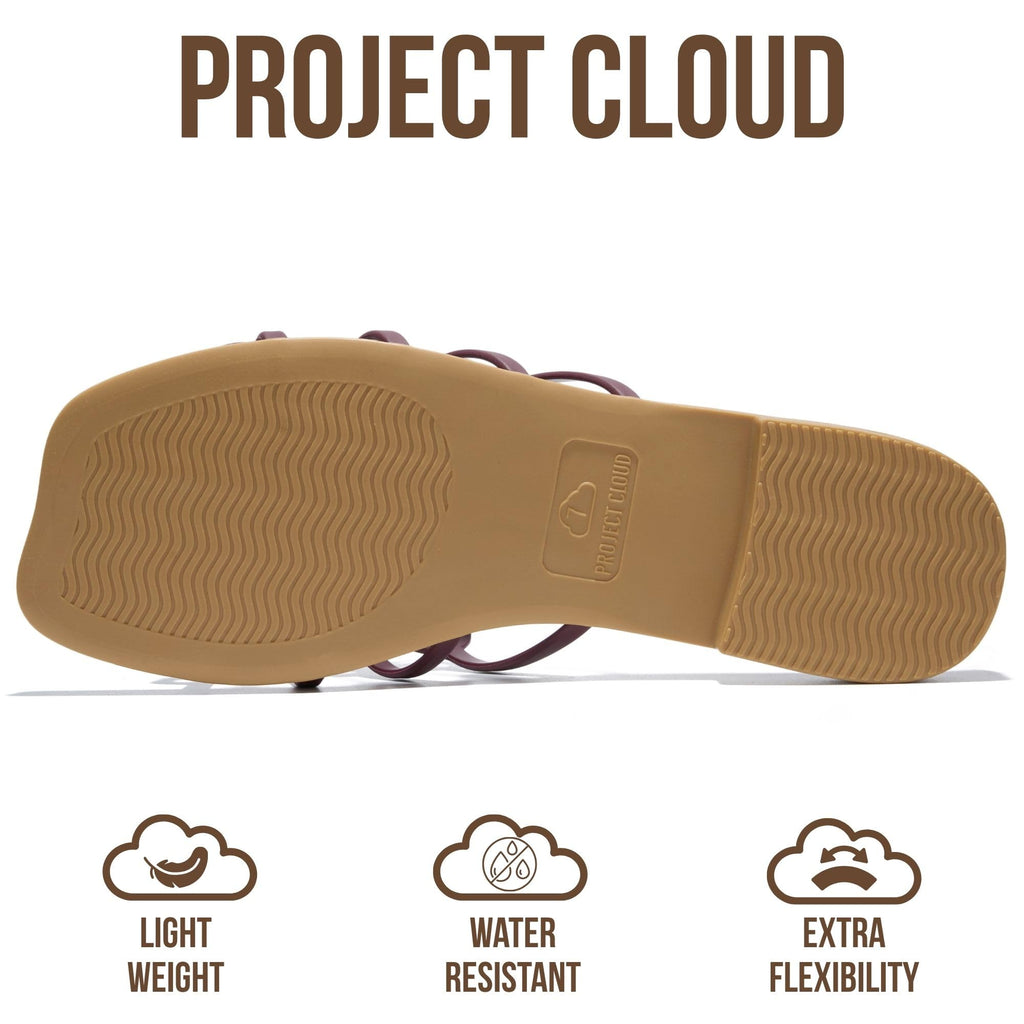 Lisa | Sandalias de Eco-Cuero 100% | Memory Foam | Ligeras | Antideslizantes