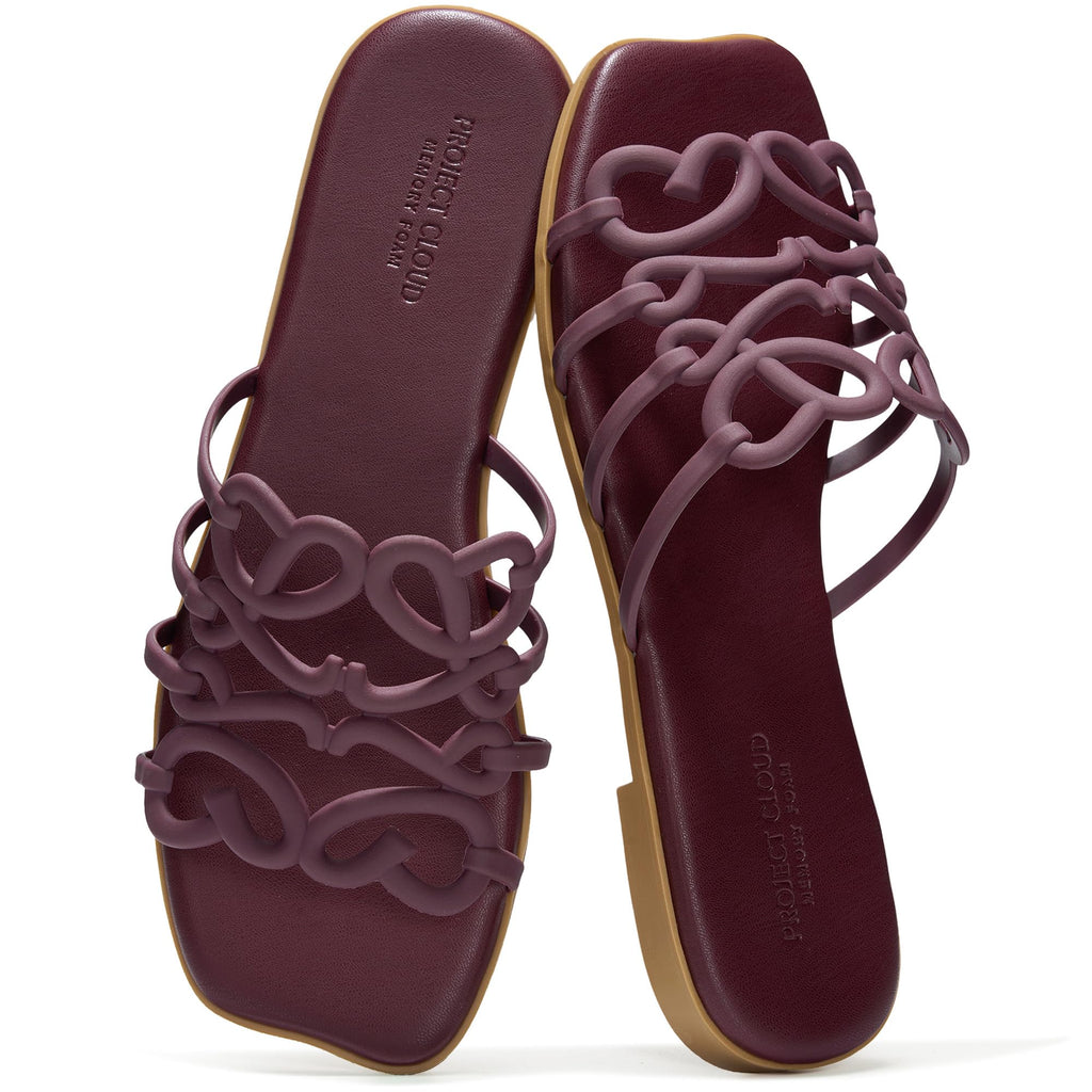 Lisa | Sandalias de Eco-Cuero 100% | Memory Foam | Ligeras | Antideslizantes