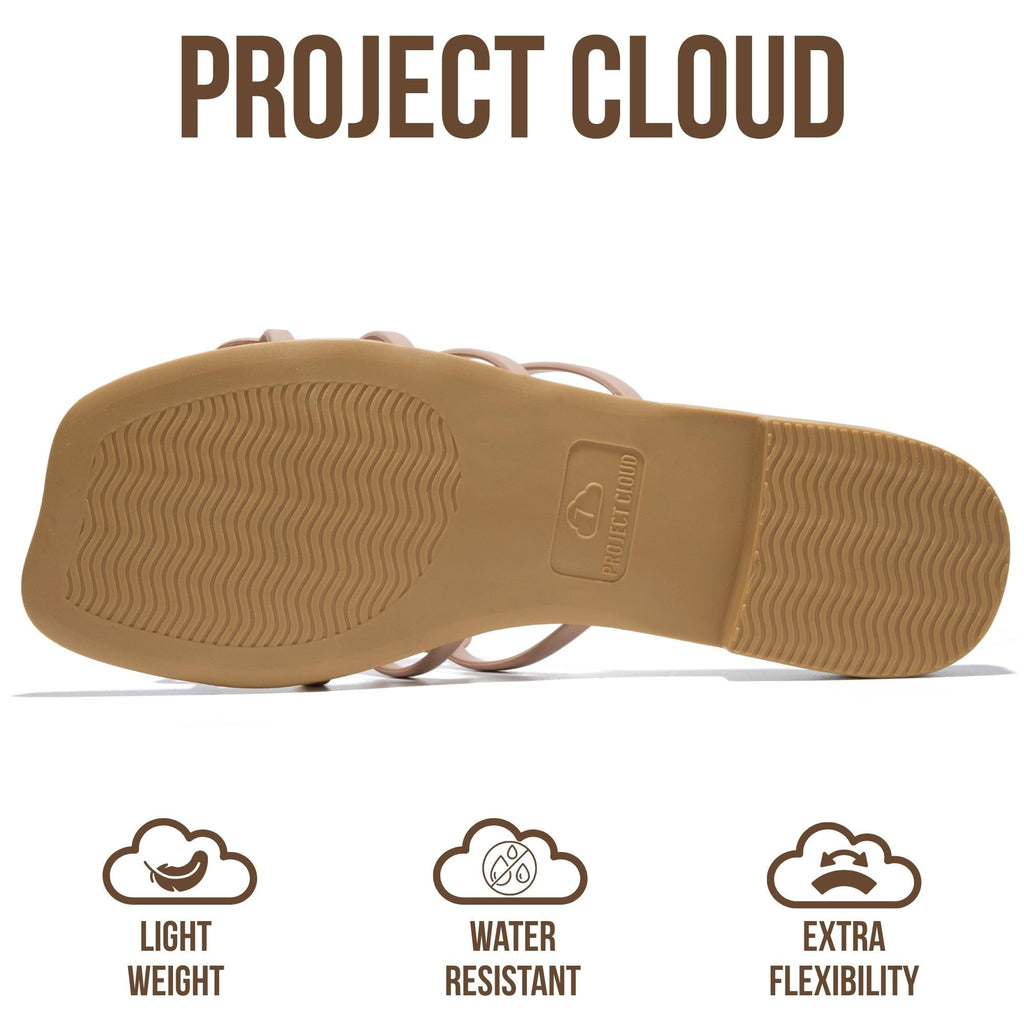 Lisa | Sandalias de Eco-Cuero 100% | Memory Foam | Ligeras | Antideslizantes