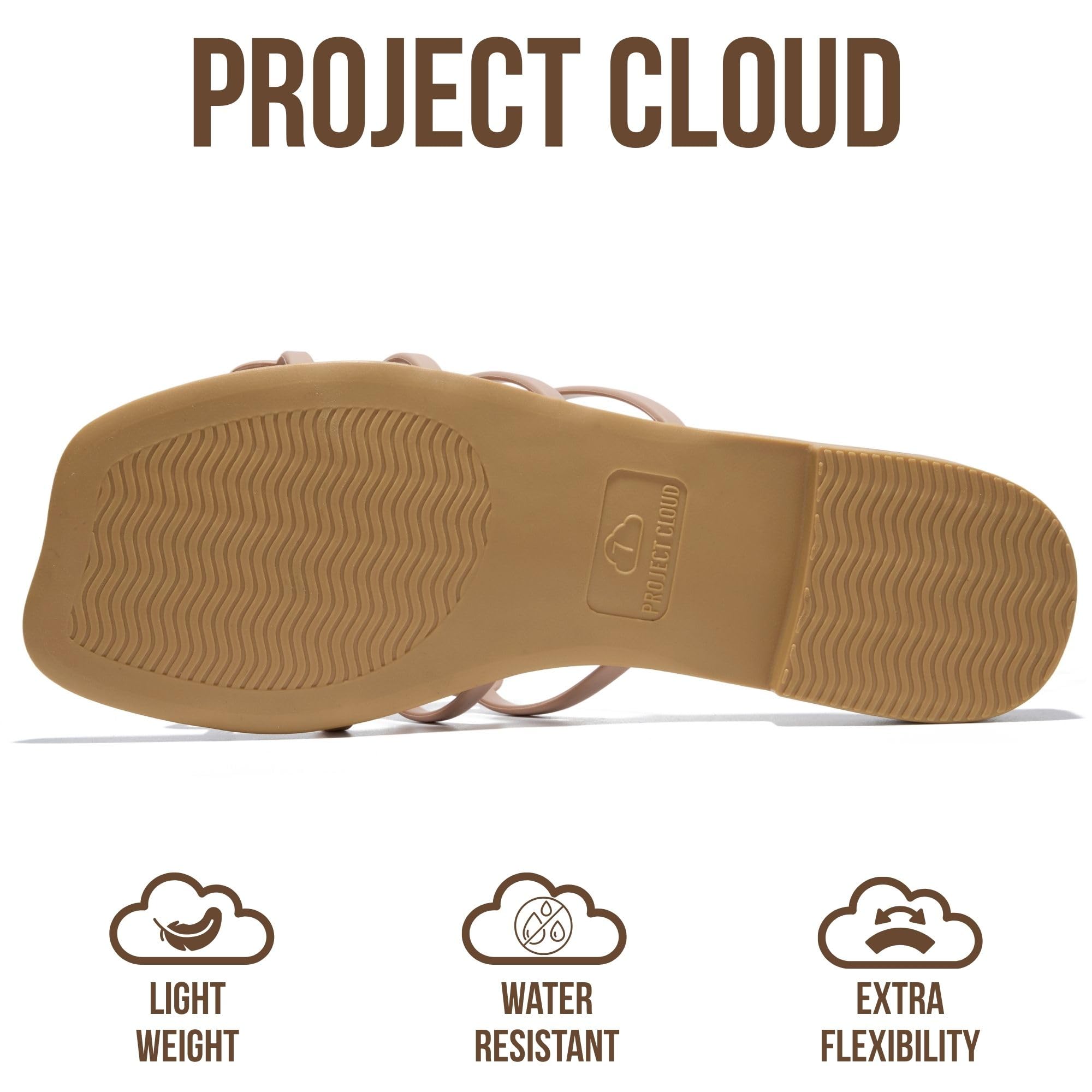 Lisa | Sandalias de Eco-Cuero 100% | Memory Foam | Ligeras | Antideslizantes