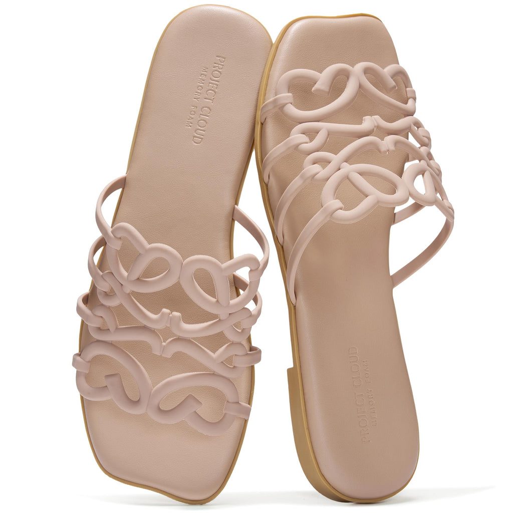 Lisa | Sandalias de Eco-Cuero 100% | Memory Foam | Ligeras | Antideslizantes