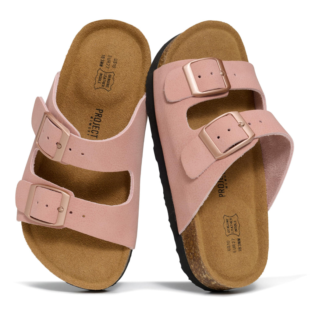 Little Venita | Slides de Cuero Genuino para Niños | Resistente al Agua | Ligeras | Antideslizantes