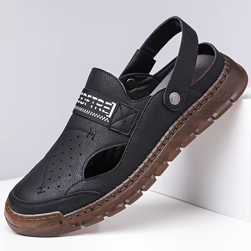 Marino - Sandalias Ortopédicas de Piel | Edición Premium
