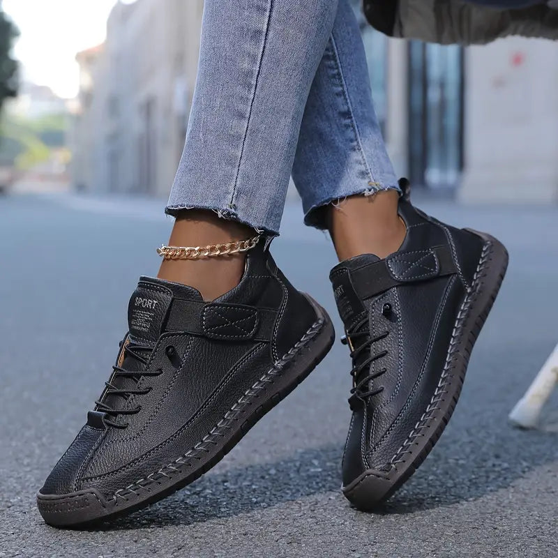 NOVIRA™ |  Zapatillas Ortopédicas de Piel con Amortiguación