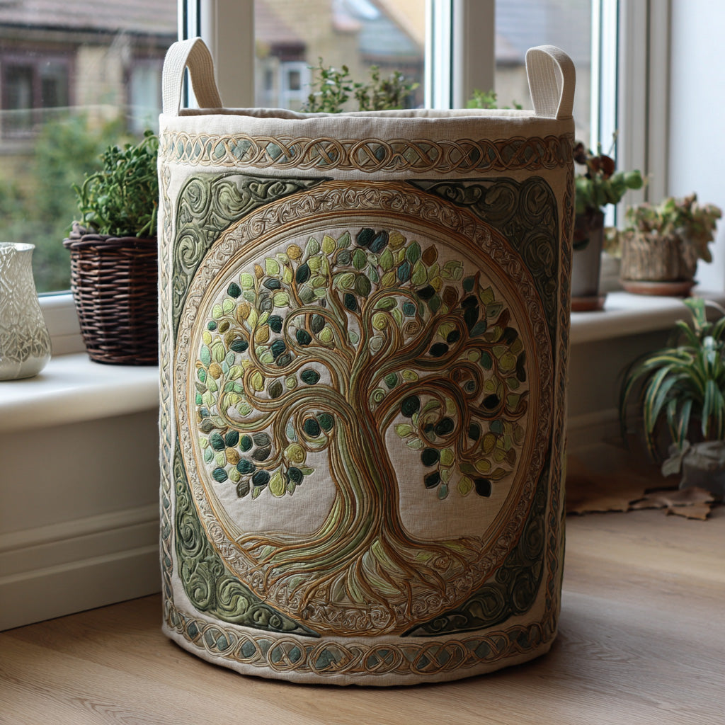 Árbol de la Vida | Cesto Artesanal de Ropa
