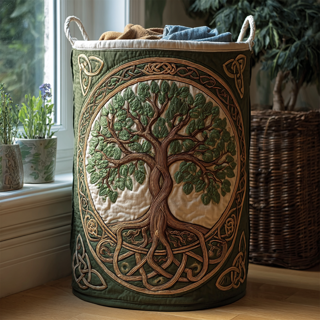 Árbol de la Vida | Cesto Artesanal de Ropa
