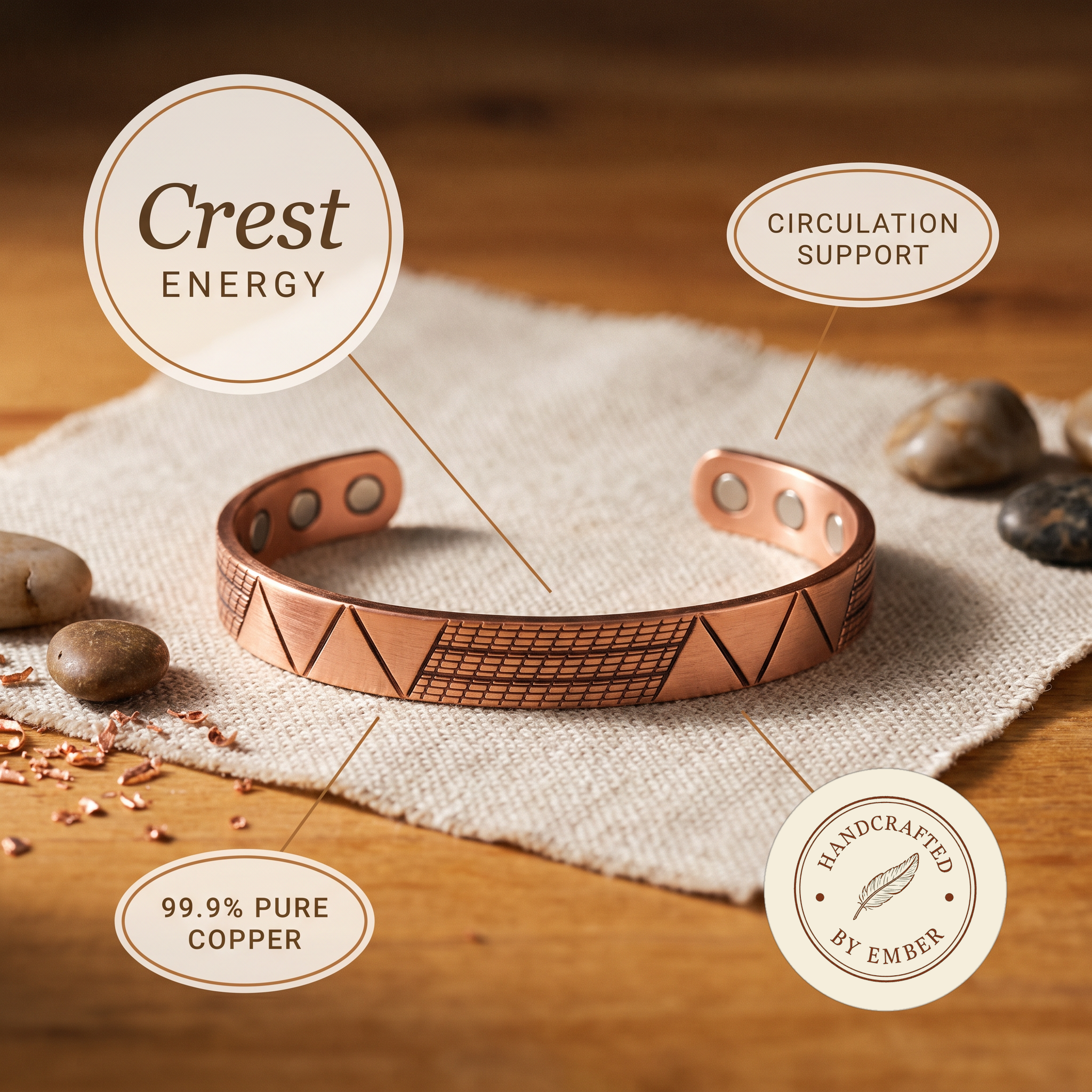 Pulsera de Cobre Ember's Crest