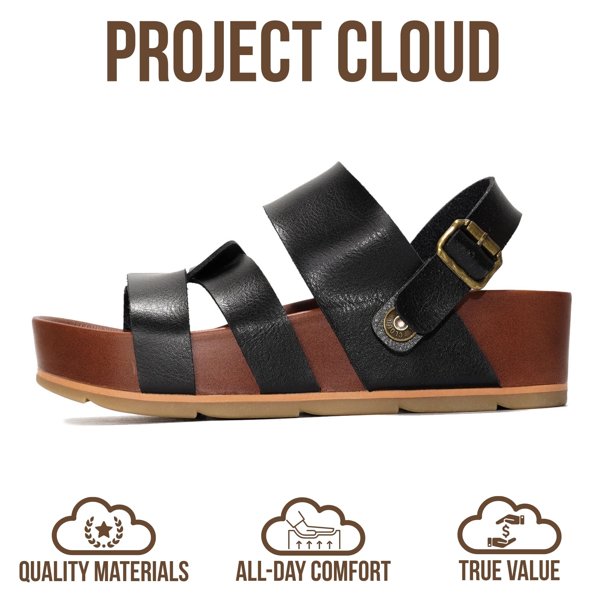 Proud | Sandalias de Plataforma Eco-Cuero | Ligeras | Antideslizantes