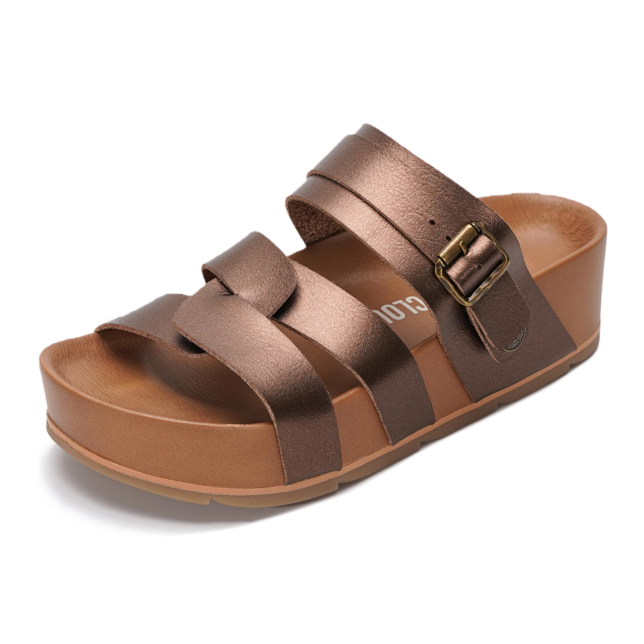 Proud | Sandalias de Plataforma Eco-Cuero | Ligeras | Antideslizantes