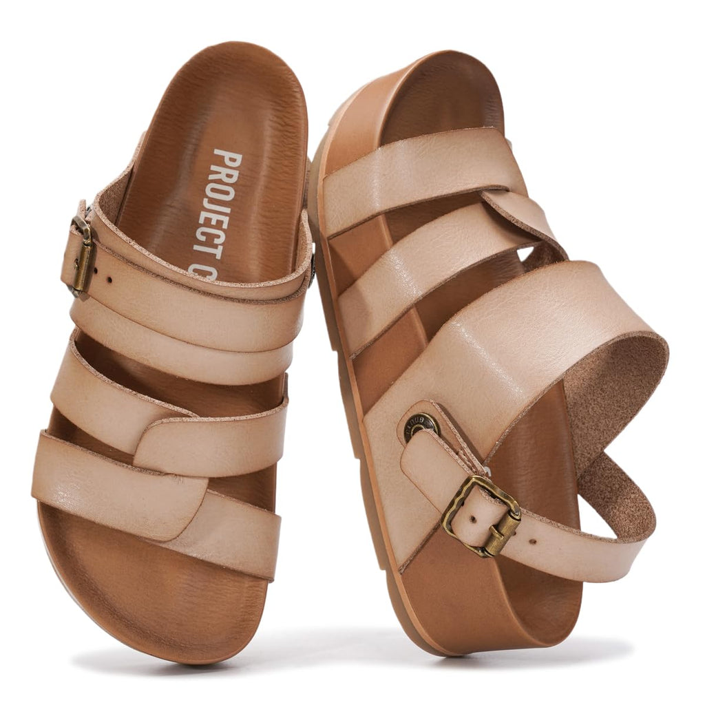 Proud | Sandalias de Plataforma Eco-Cuero | Ligeras | Antideslizantes