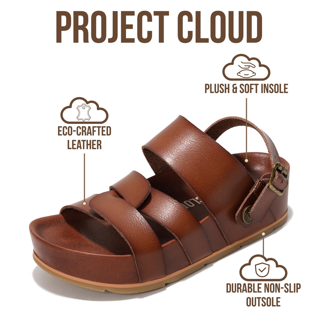 Proud | Sandalias de Plataforma Eco-Cuero | Ligeras | Antideslizantes