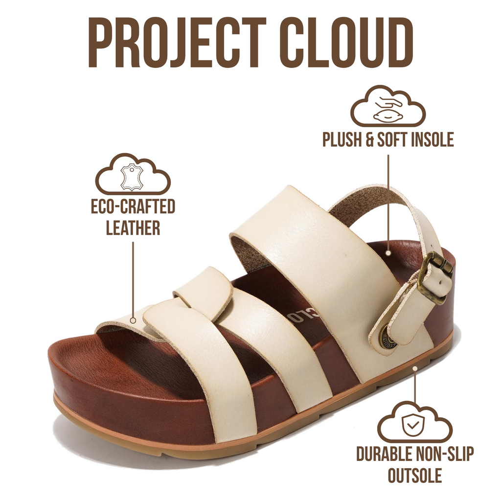 Proud | Sandalias de Plataforma Eco-Cuero | Ligeras | Antideslizantes