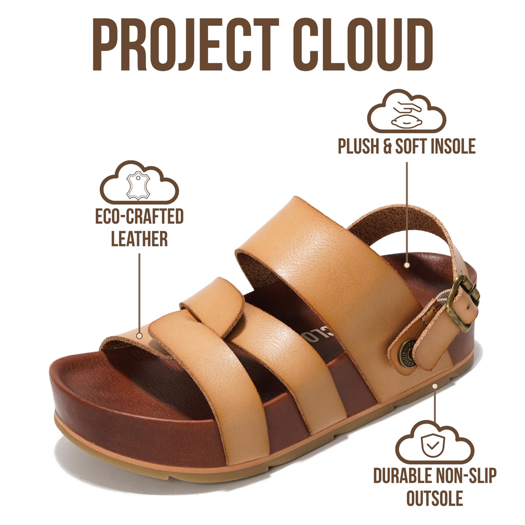 Proud | Sandalias de Plataforma Eco-Cuero | Ligeras | Antideslizantes