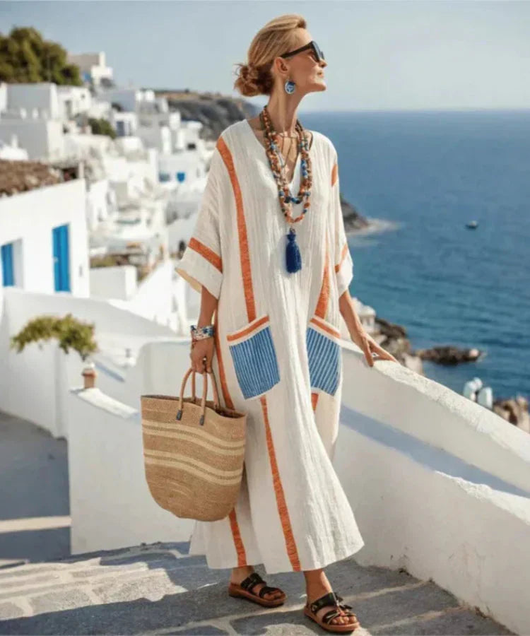 Vera™ Vestido Holgado Costero
