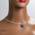 Collar de Estrella de Mar y Turquesa