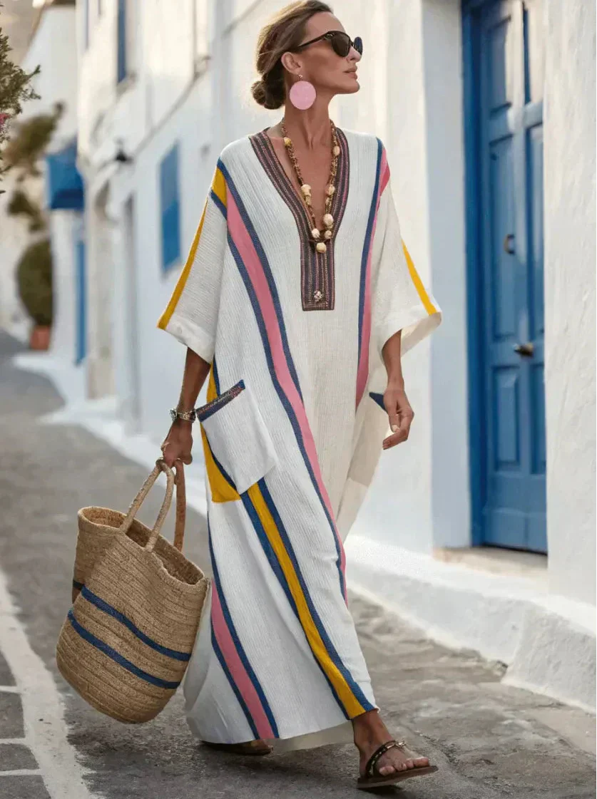 Vera™ Vestido Holgado Costero