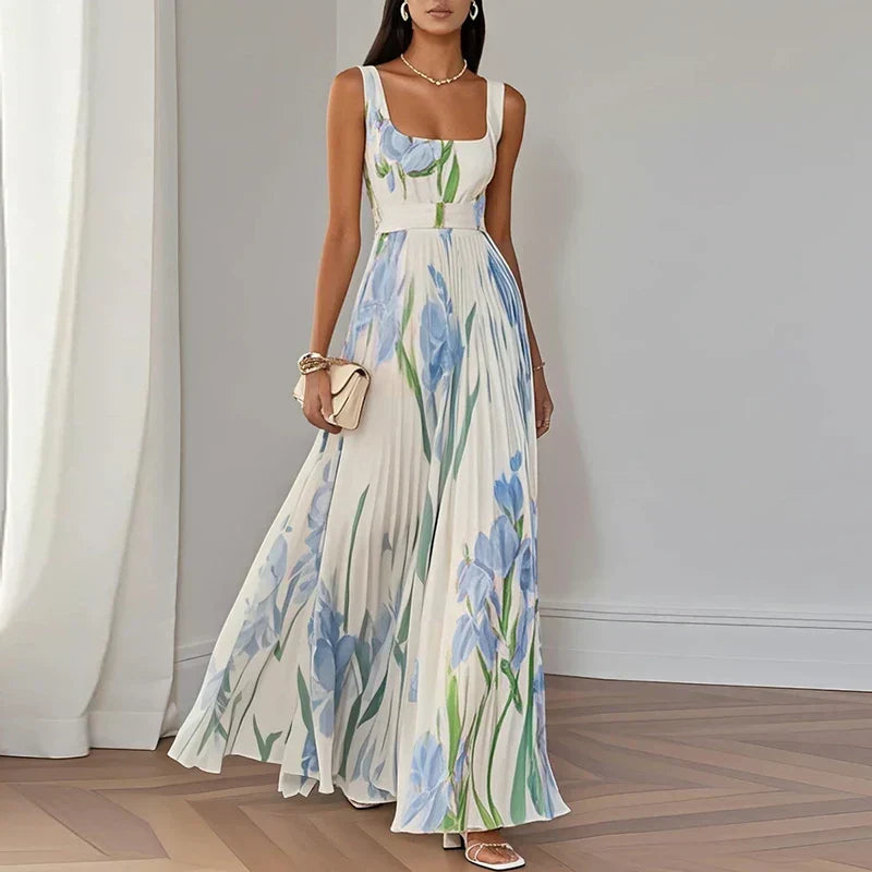 Oriah | Vestido Maxi Floral Línea A